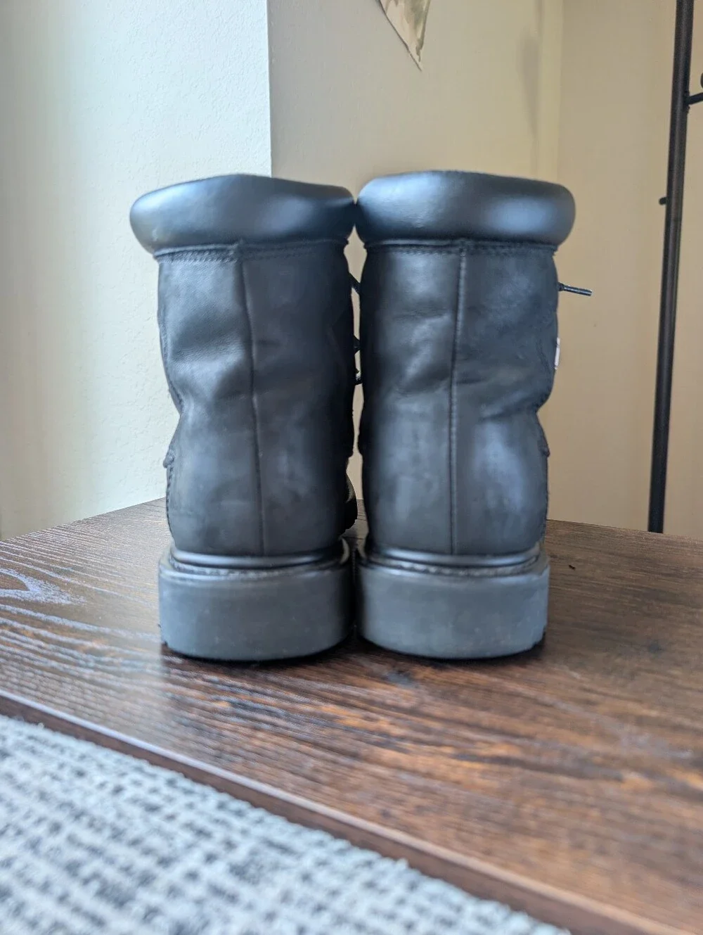 Harley-Davidson Badlands Black Nubuck Leather Motorcycle Biker Boots